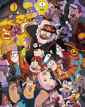 Картина по номерам Артвентура «Gravity Falls Гравити Фолз