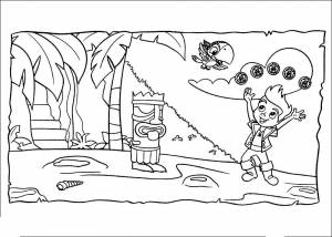 Раскраска Джейк И Пираты Из Нетландии