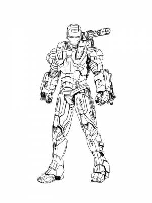 IRON MAN COLORING BOOK Page
