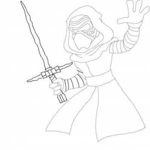 Кайло РЕН для срисовки