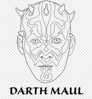 Дарт Мол Анакин Скайуокер Генерал Гривус Книжка-раскраска Angry Birds Звездные войны, звездные войны, угол, белый, ребенок png