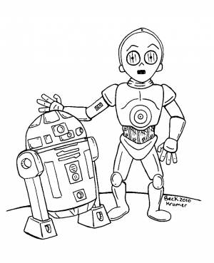 Раскраски лего Звёздные войны » Фото из мультфильмов » Фото роботов