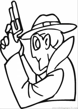 Раскраски Раскраска Инспектор гаджет