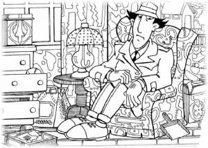 Раскраски Инспектор Гаджет