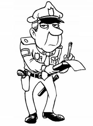 Раскраска Полиция