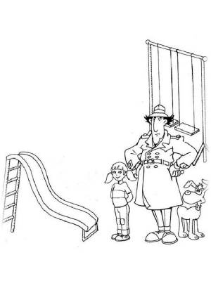 Раскраски Инспектор Гаджет