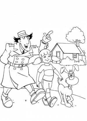 Раскраски Инспектор Гаджет