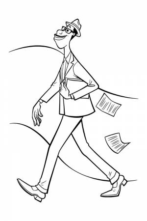 Раскраска Джазмен Джо Гарденер