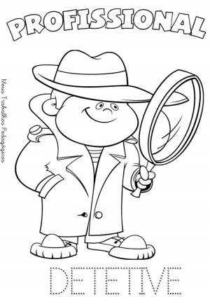 Раскраска сыщик