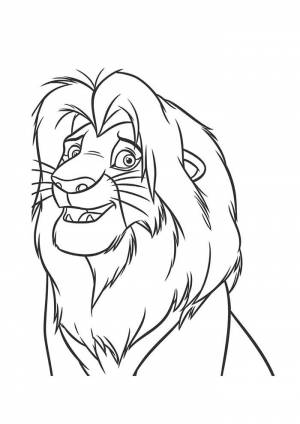 Раскраска Король Лев