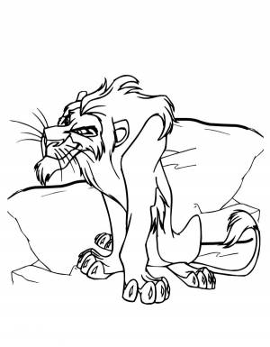 Раскраска Король Лев