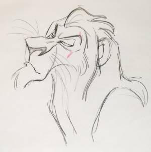 Лев шрам для срисовки