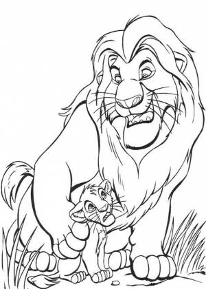 Раскраски Король Лев