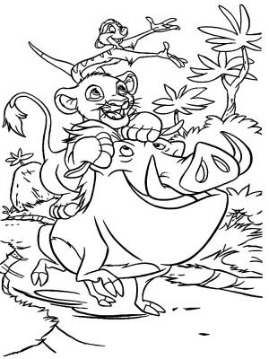 Раскраски Король Лев