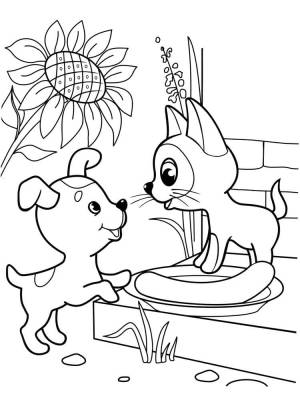 Раскраска Котенок Гав 22