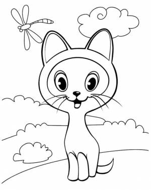 Раскраска Котенок Гав 6