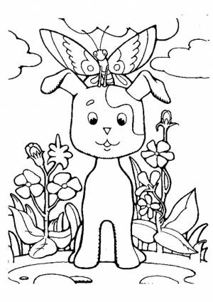 Раскраска котенок Гав