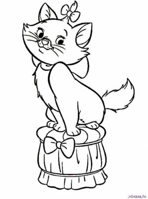 Раскраска Котенок