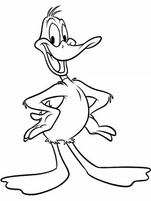 Раскраска Daffy Duck Bugs Bunny Gossamer Раскраски Looney Tunes, Утиная охота, белый, ребенок, млекопитающее png