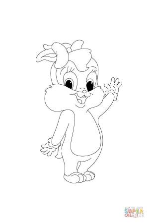 Раскраска Приветливая малышка Лола