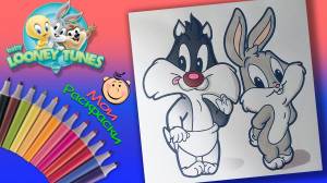 Малыши Луни Тюнз Раскраски для детей