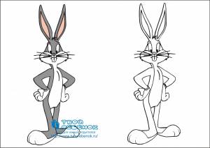 Бакс банни эскиз