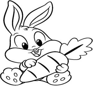Раскраски зайчик банни