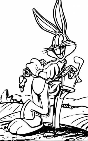 Багз банни раскраска