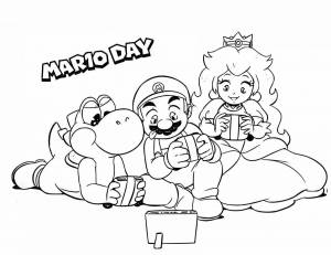 Раскраски Марио одиссей