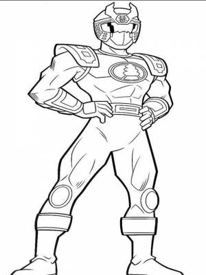 Раскраска Могучие Рейнджеры   в формате