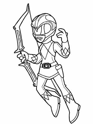 Раскраска Могучие Рейнджеры   в формате