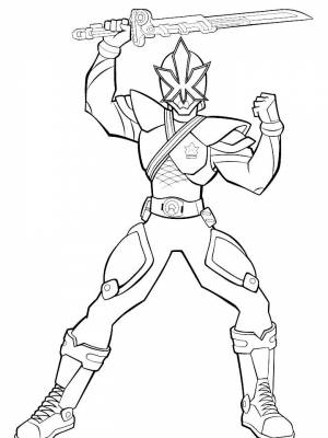 Раскраска Могучие Рейнджеры   в формате