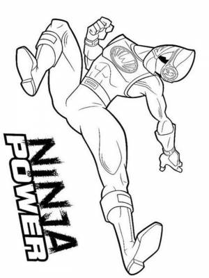 Раскраска Могучие Рейнджеры   в формате