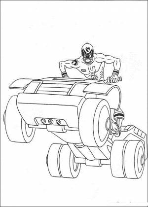 Раскраска Могучие Рейнджеры