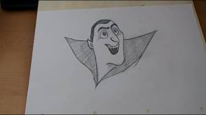 Учимся рисовать Монстры на каникулах Дракула Hotel Transylvania Dracula