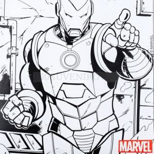Рюкзак-раскраска с мелками Iron Man, белый «Marvel»