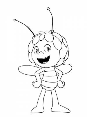 Раскраски Пчелка Майя   в формате