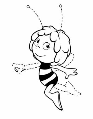 Раскраски пчелка майя