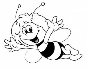Раскраски Пчелка Майя