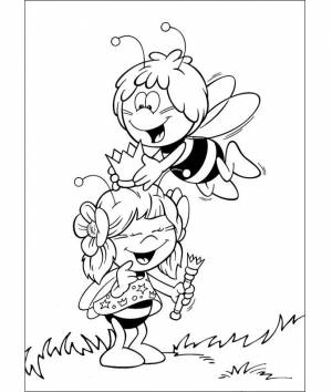 Раскраска Пчёлка Майя