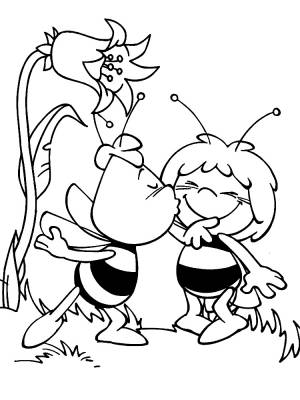 Раскраски Пчелка Майя