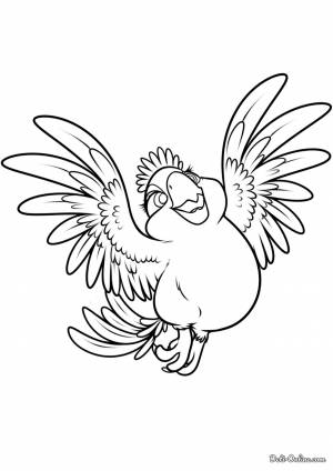 Раскраска Карла из Рио 2