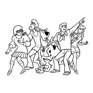 Раскраска Скуби-Ду