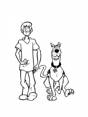 Раскраски Скуби Ду