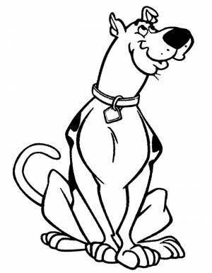 Раскраска Скуби Ду