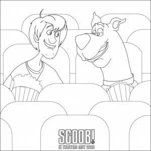 Раскраски Скуби Ду