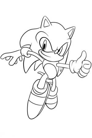 Раскраска «Соник»