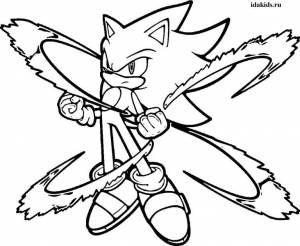 Раскраски Соник Бум