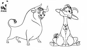 Раскраска Фердинанд