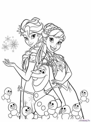 раскраска холодное сердце 6